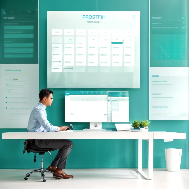 Visual project timelines on a tablet